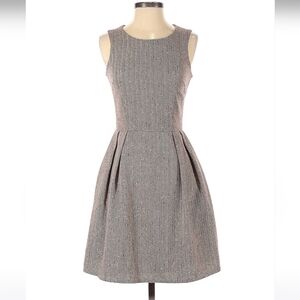 Julie Brown Fall Brown Herringbone dress